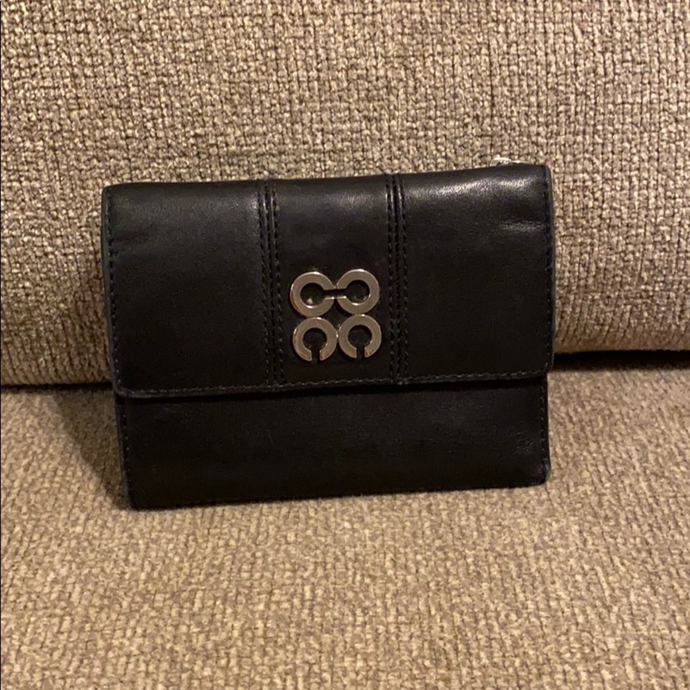 Coach black leather wallet